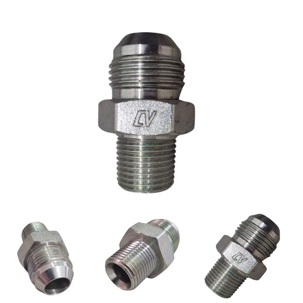 ADAPTADOR NIPLE COVALCA MACHO 8 NTP A 12 FLARE