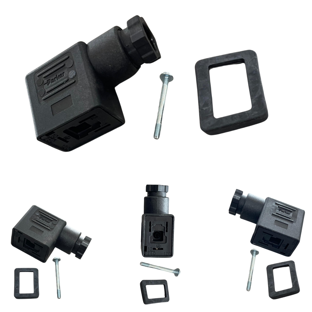 ARNÉS CONECTOR DIN PARKER 481043 PARA BOBINA SOLENOIDE - 22MM