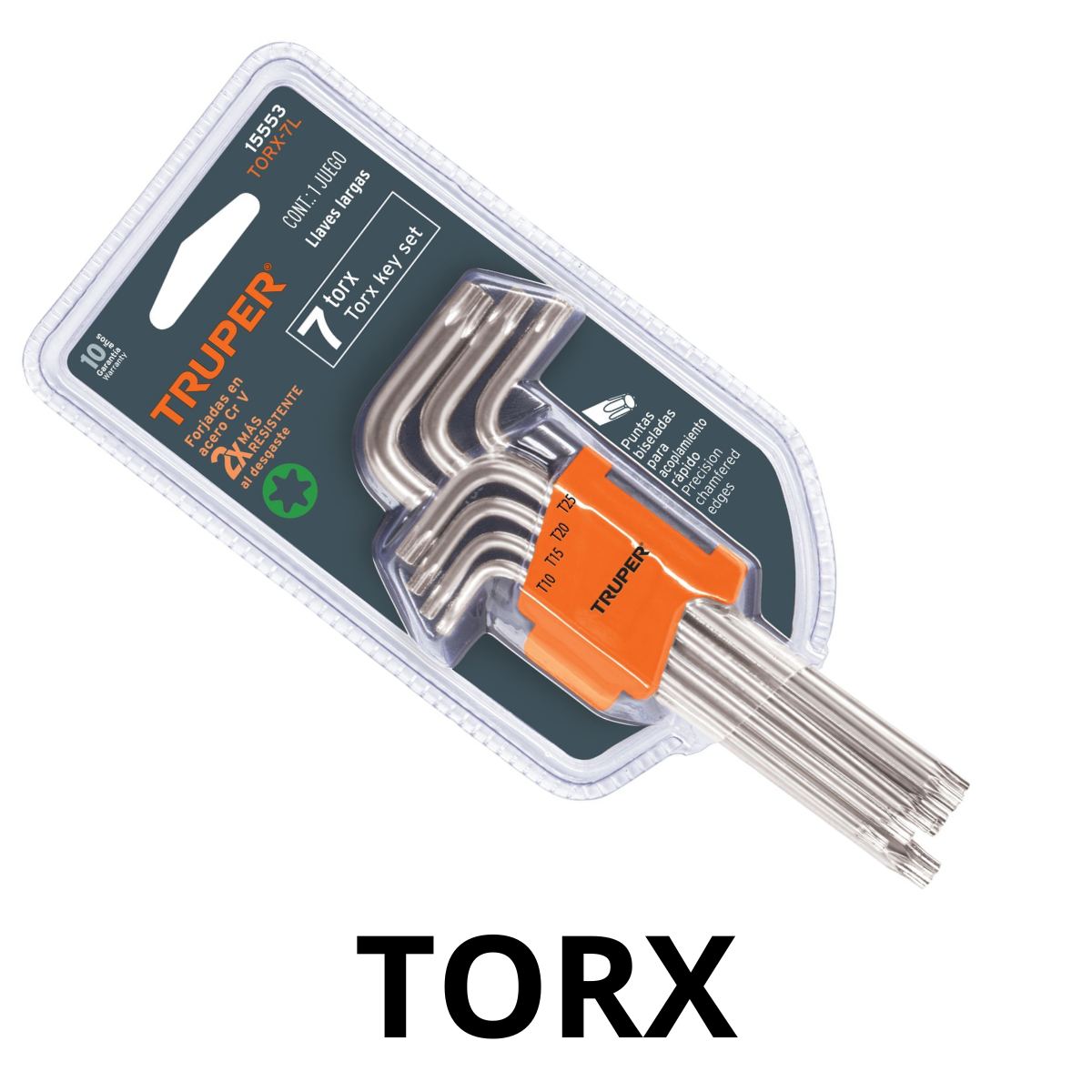 JUEGO DE 7 LLAVES LARGAS TORX