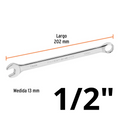 LLAVE COMBINADA EXTRALARGA (13MM) 1/2"