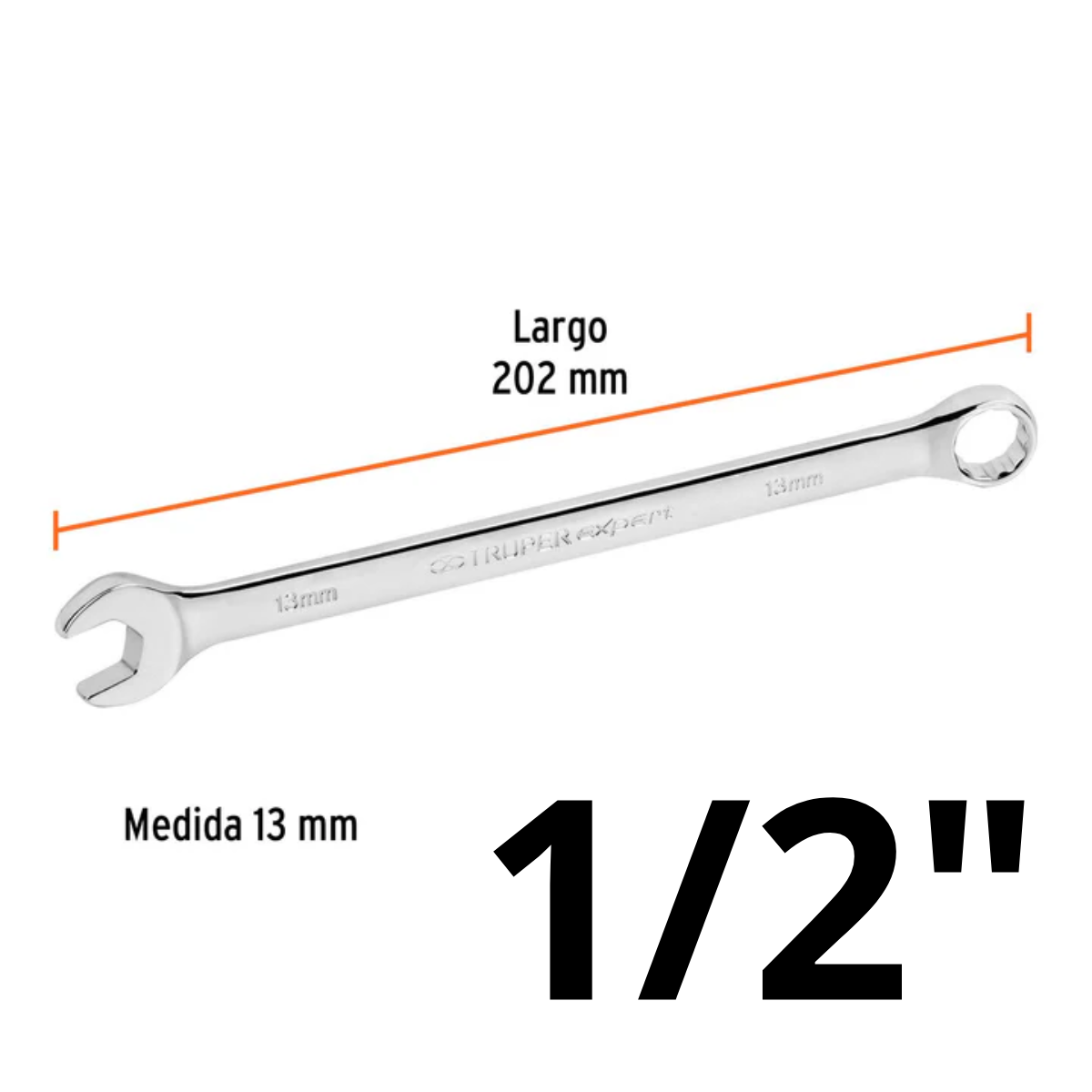 LLAVE COMBINADA EXTRALARGA (13MM) 1/2"