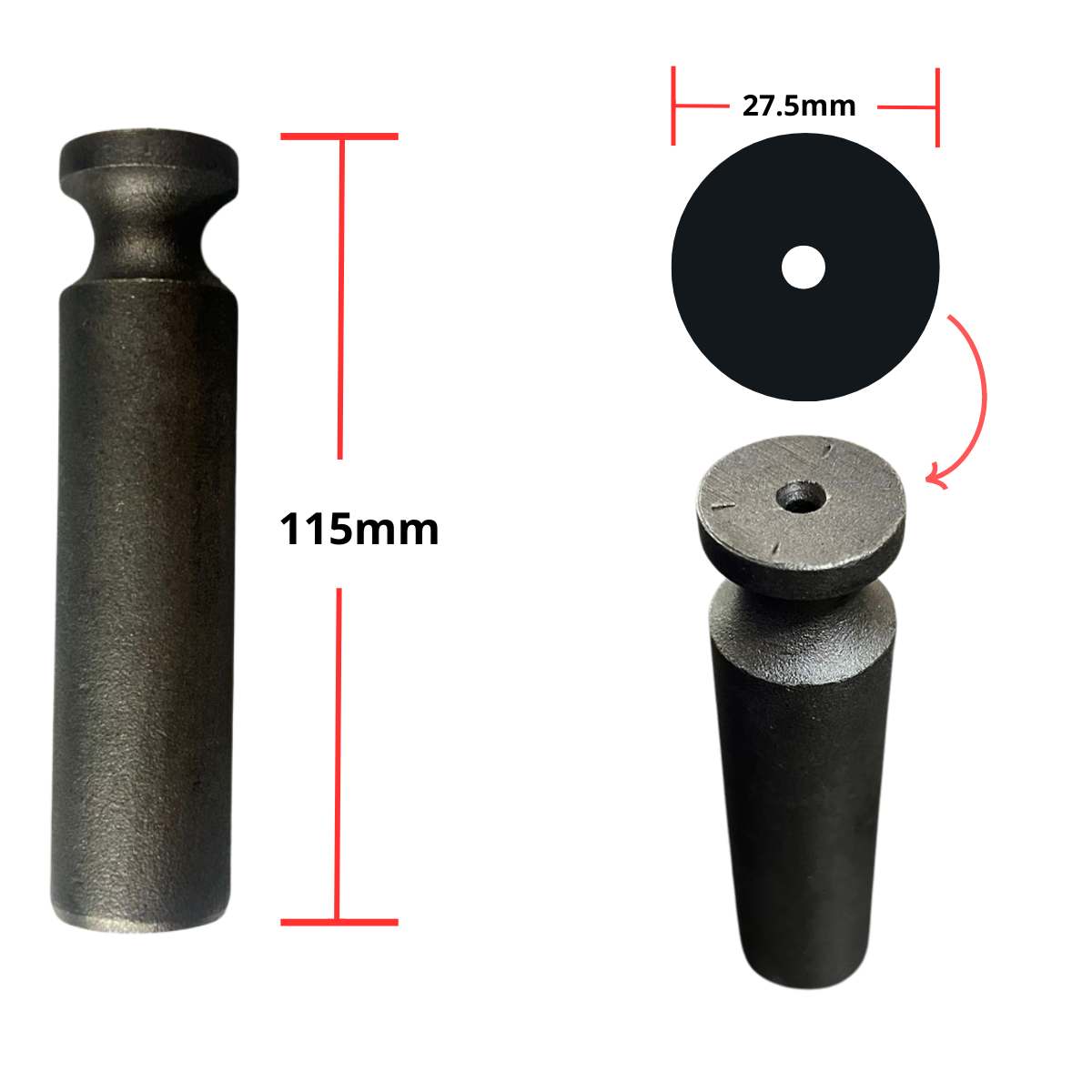PETACA SB30 SM300 - ROD PIN 27.5*115MM