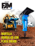 Martillo Hidráulico SB30/SM-300 con placa | Minicargador