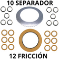 SET 10+12 DISCOS CLUTCH PARA TRANSMISIÓN 445/12307 - 445/03205
