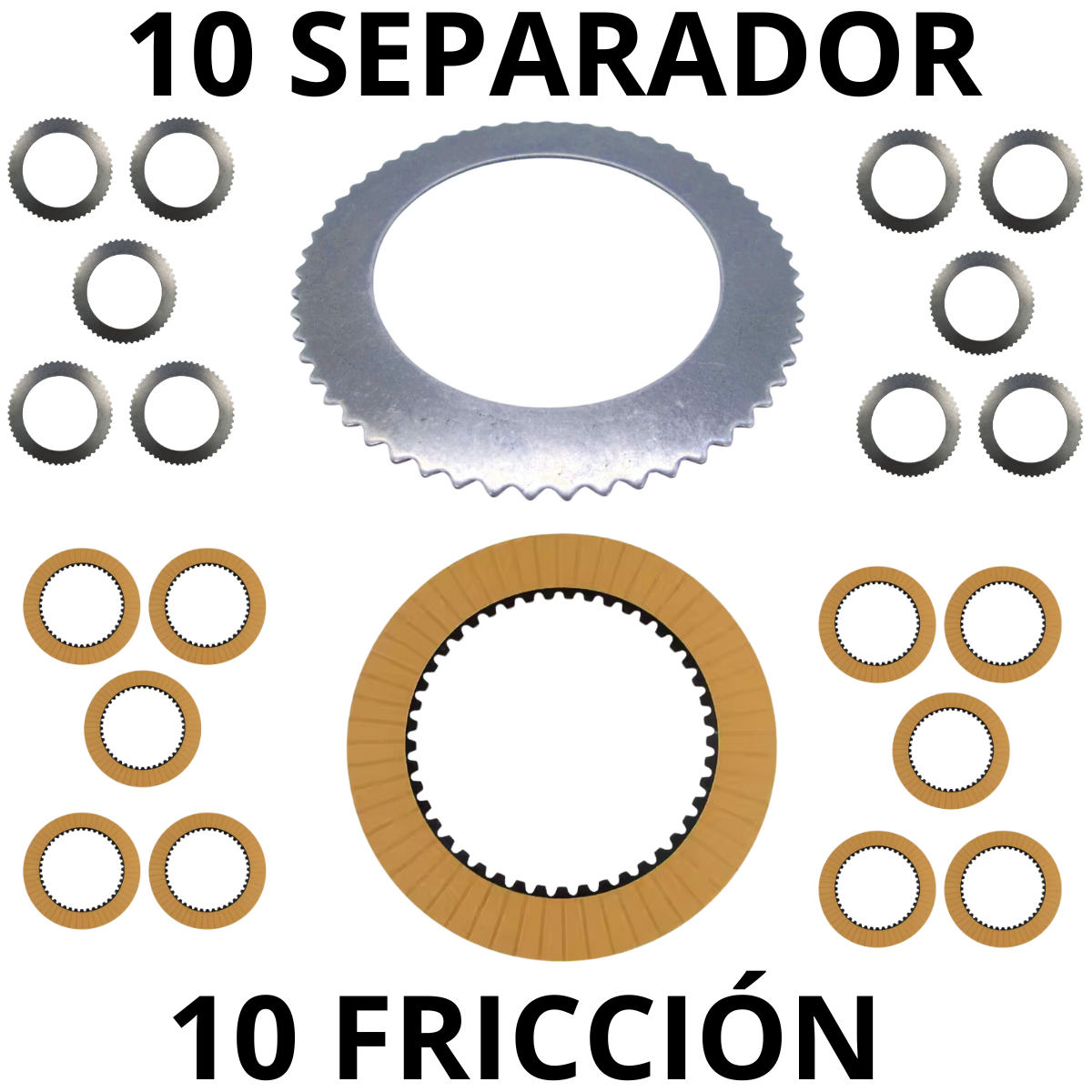 SET 10+10 DISCOS PARA TRANSMISIÓN 331/16516 - 331/16520