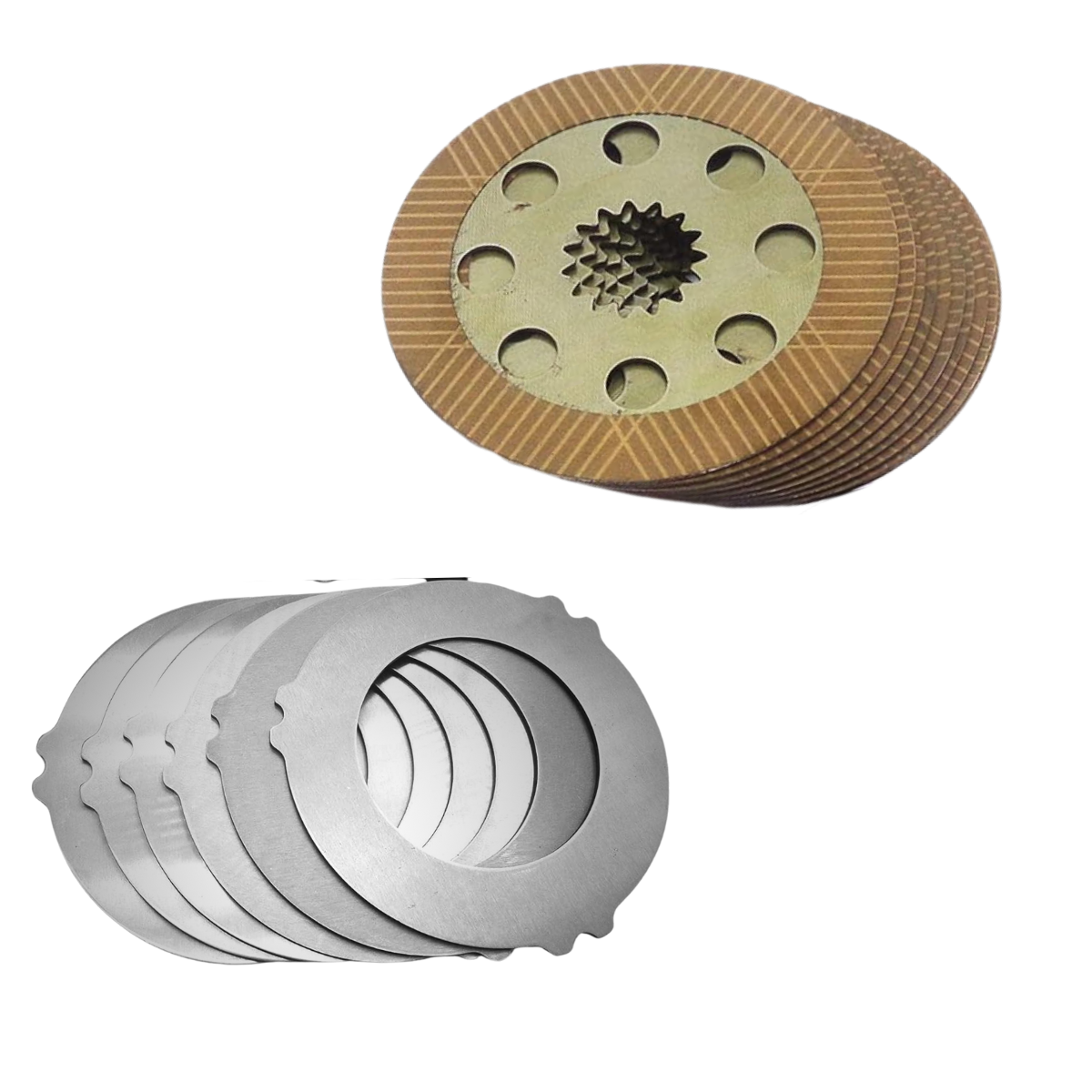 SET 10+12 DIFERENCIAL DISCOS / PASTAS FRICCIÓN DE FRENO 458/20285 Y 458/20353