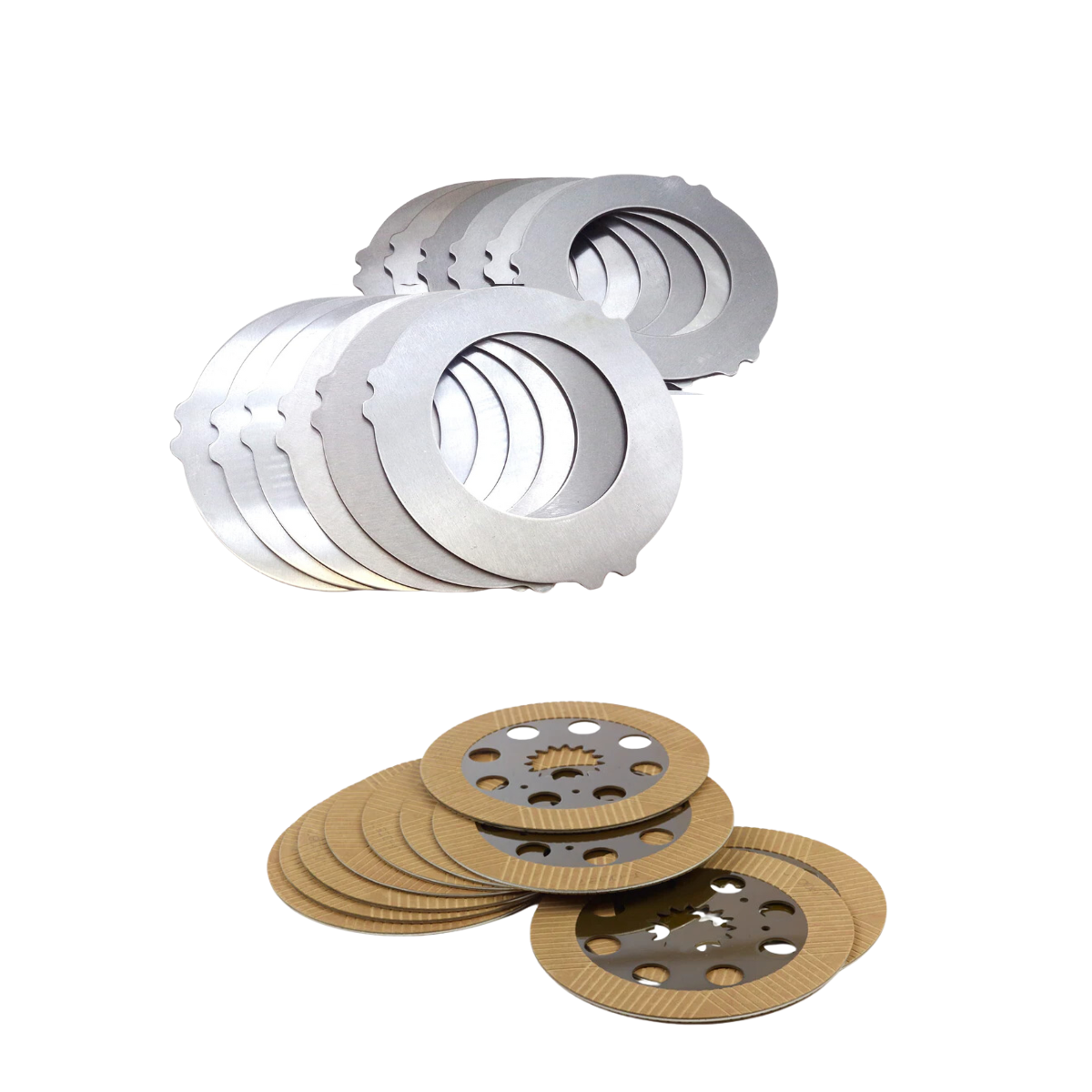 SET 10+12 DIFERENCIAL DISCOS / PASTAS FRICCIÓN DE FRENO 458/20285 Y 458/20353