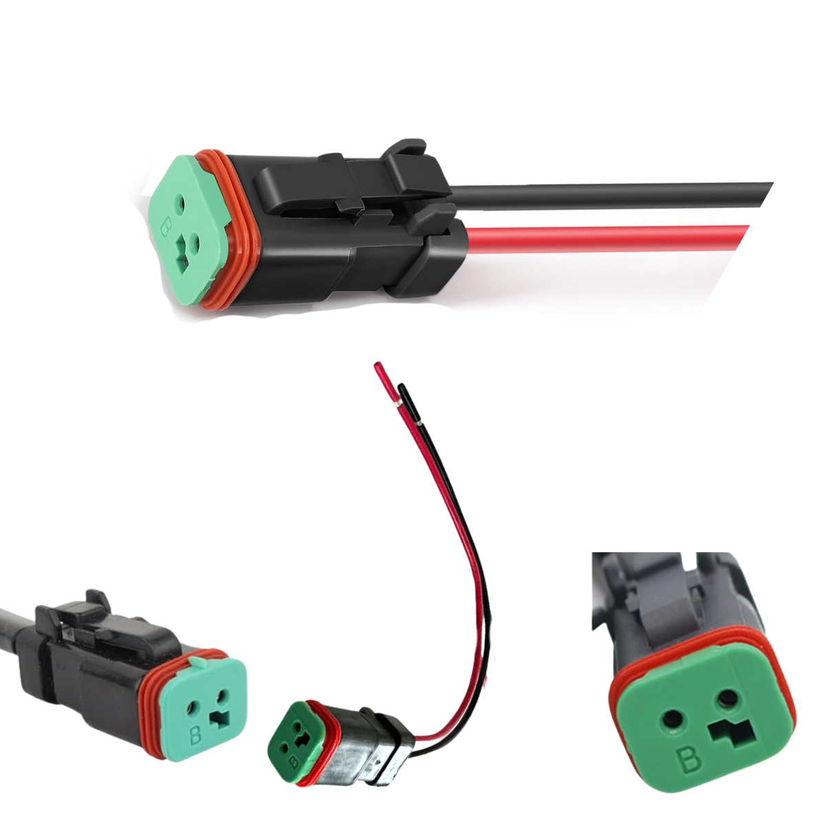 ARNÉS DE CONECTOR ELÉCTRICO DEUTSCH-HEMBRA