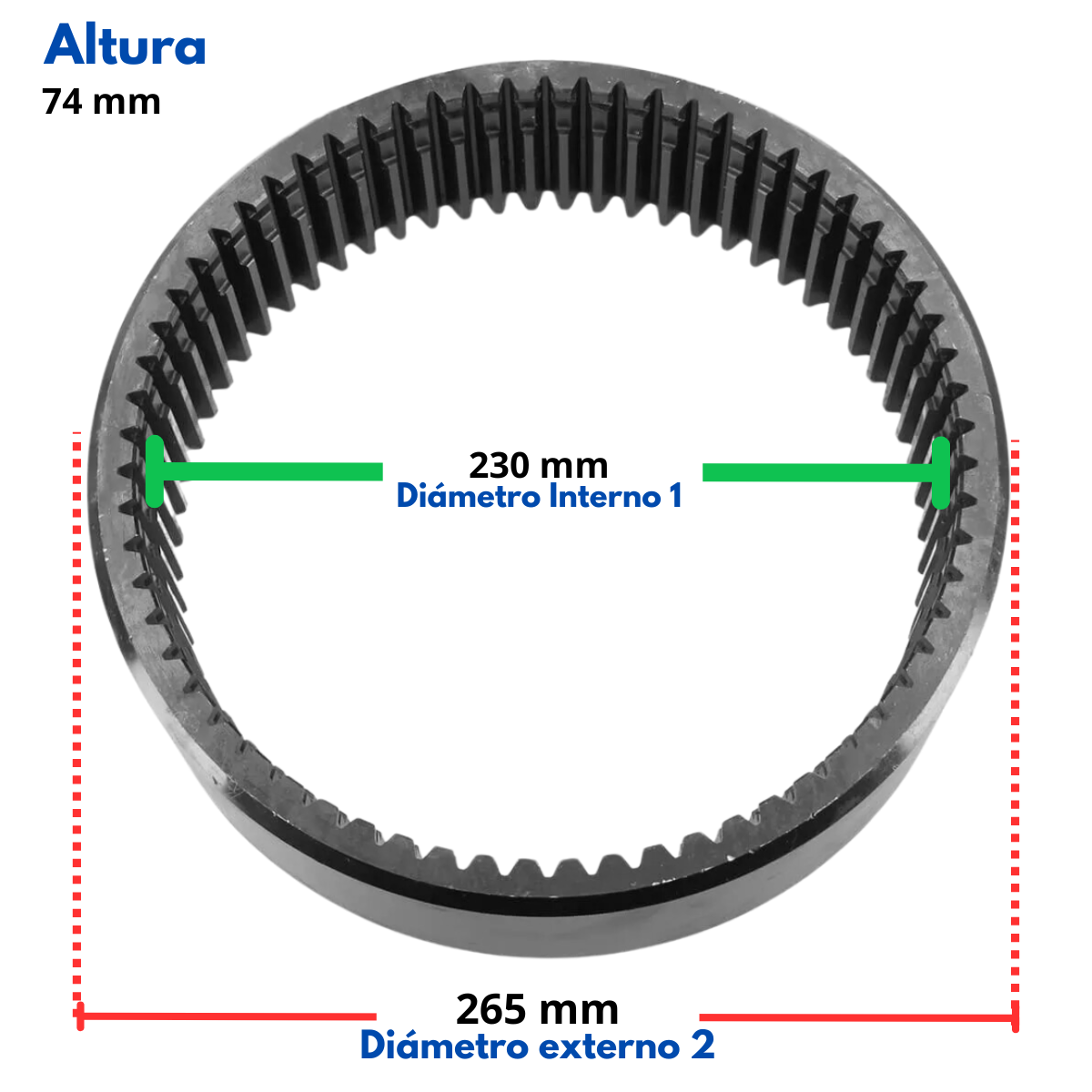 ARO DENTADO PARA PLANETARIO MAZA - 450/10205 - 3CX 3DX