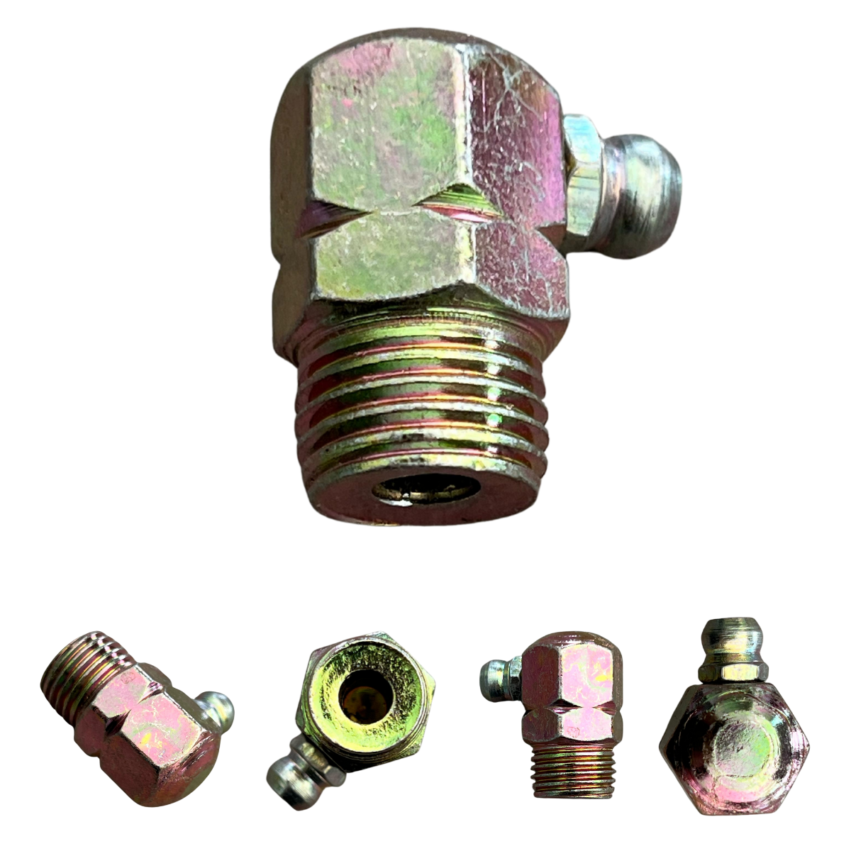 GRASERA RECTA GRANDE 1/2 DE 90 GRADOS - (1/4 NPT)